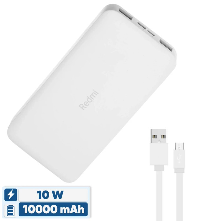 پاوربانک شیائومی مدل Redmi ظرفیت 10000 میلی آمپر ساعت