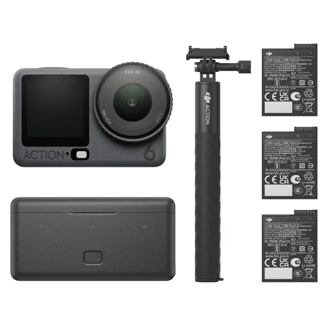 دوربین ورزشی دی جی آی مدل DJI Osmo Action 6/پک ادونچر کمبو (اکتیو)
