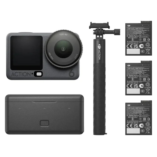 دوربین ورزشی دی جی آی مدل DJI Osmo Action 6/پک ادونچر کمبو (اکتیو)